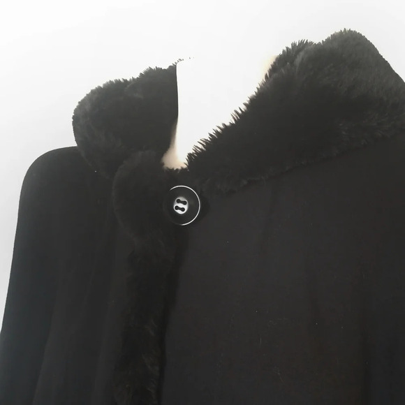 Jessica McClintock Vintage Evening Cape Goth Formal Cosplay Glam - Picture 5 of 8